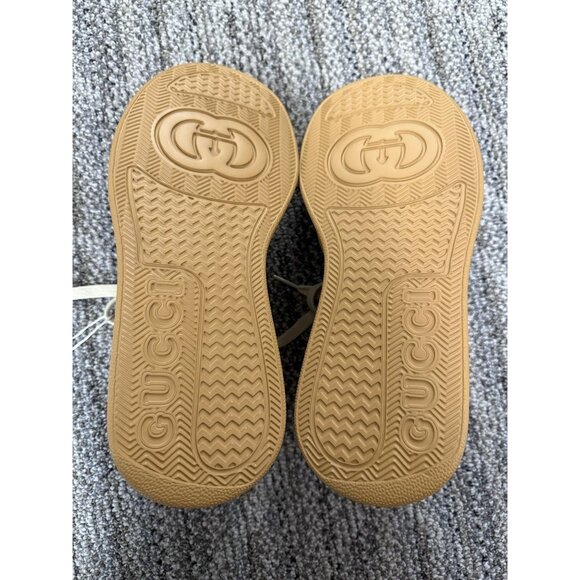 Gucci GG Supreme Beige & Brown Sneakers Made In Italy - Picture 8 of 11